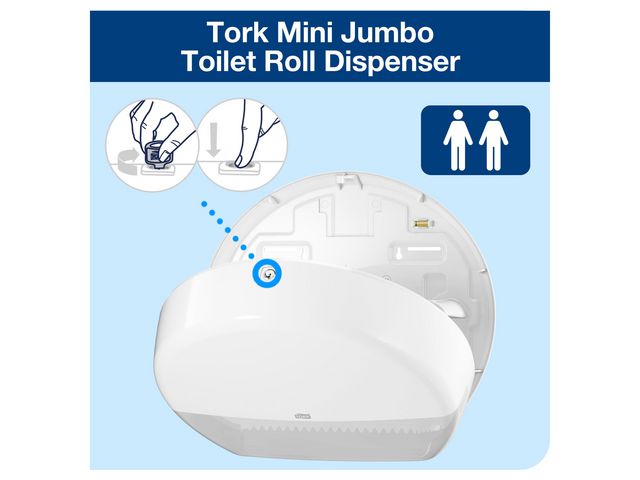 Dispenser TORK T2 Jumbo Mini vit
